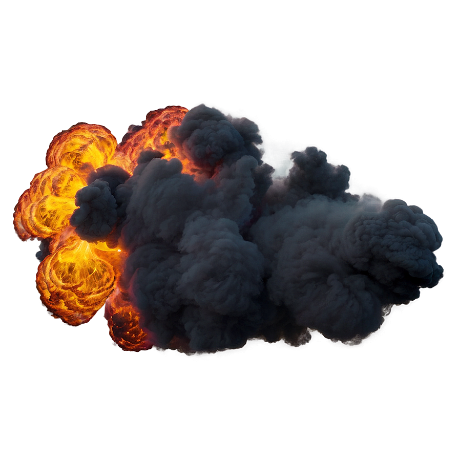 Smoke And Fire Explosion Transparent Png 05262024 PNG image