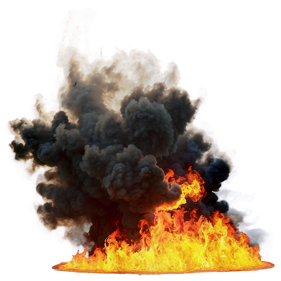 Smoke And Fire Explosion Transparent Png 30 PNG image