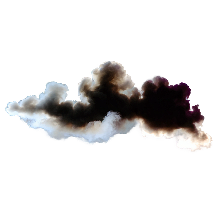 Smoke Cloud Silhouette Png 05252024 PNG image