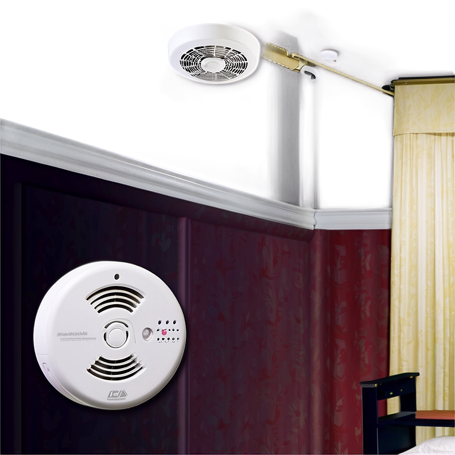 Smoke Detector For Hotel Rooms Png 06212024 PNG image