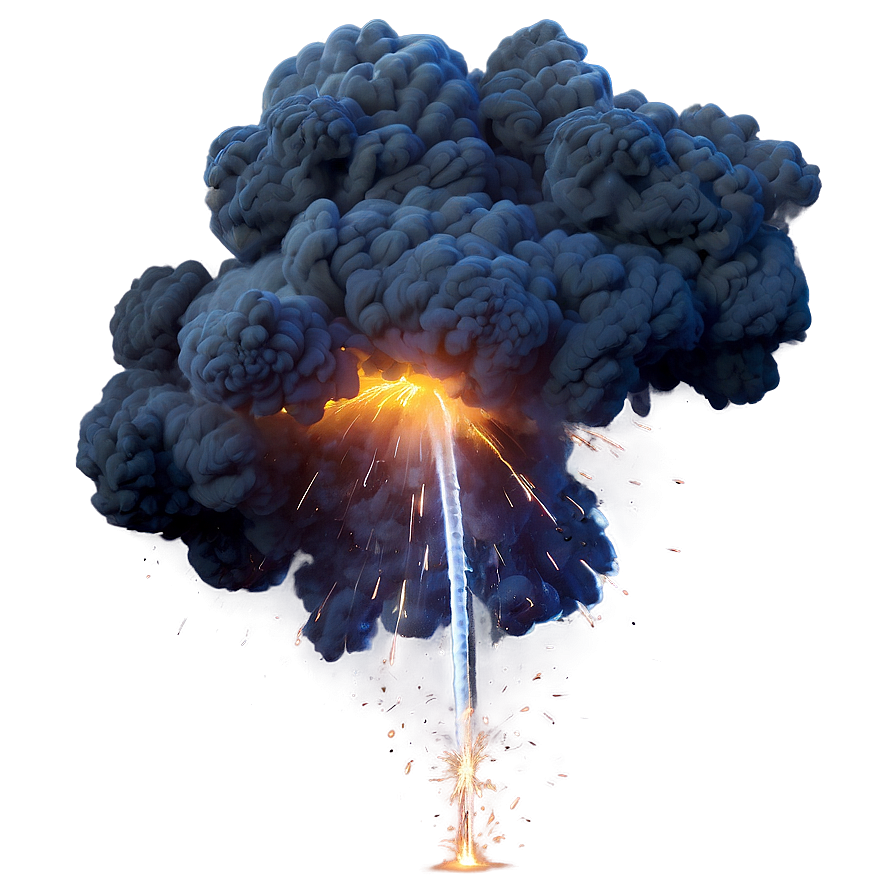 Smoke Explosion With Sparks Png 06272024 PNG image