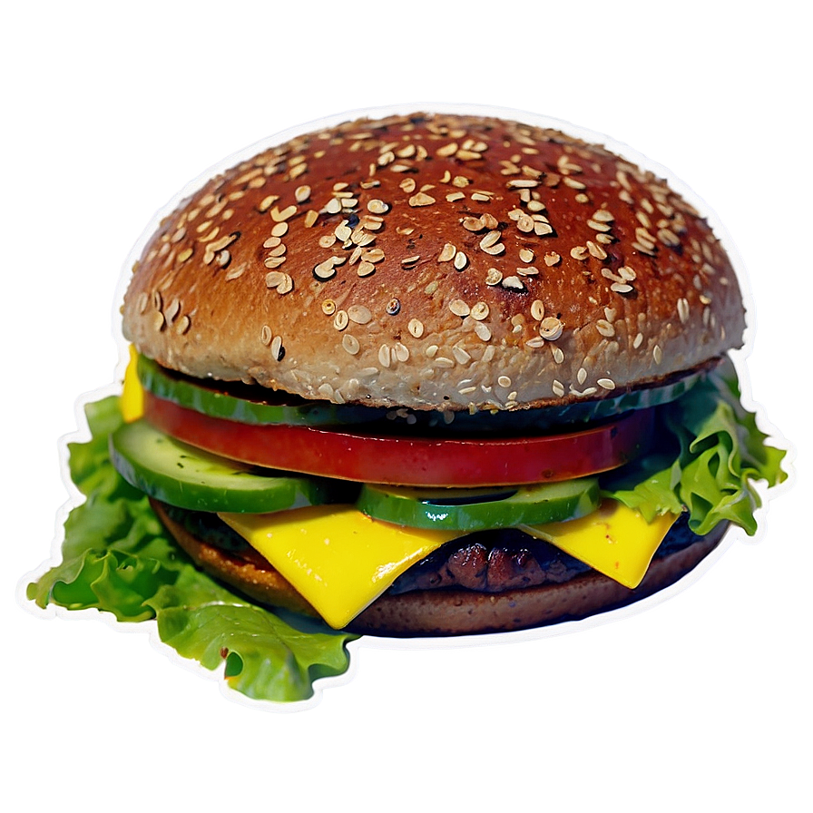 Smoked Beef Burger Png Emp60 PNG image