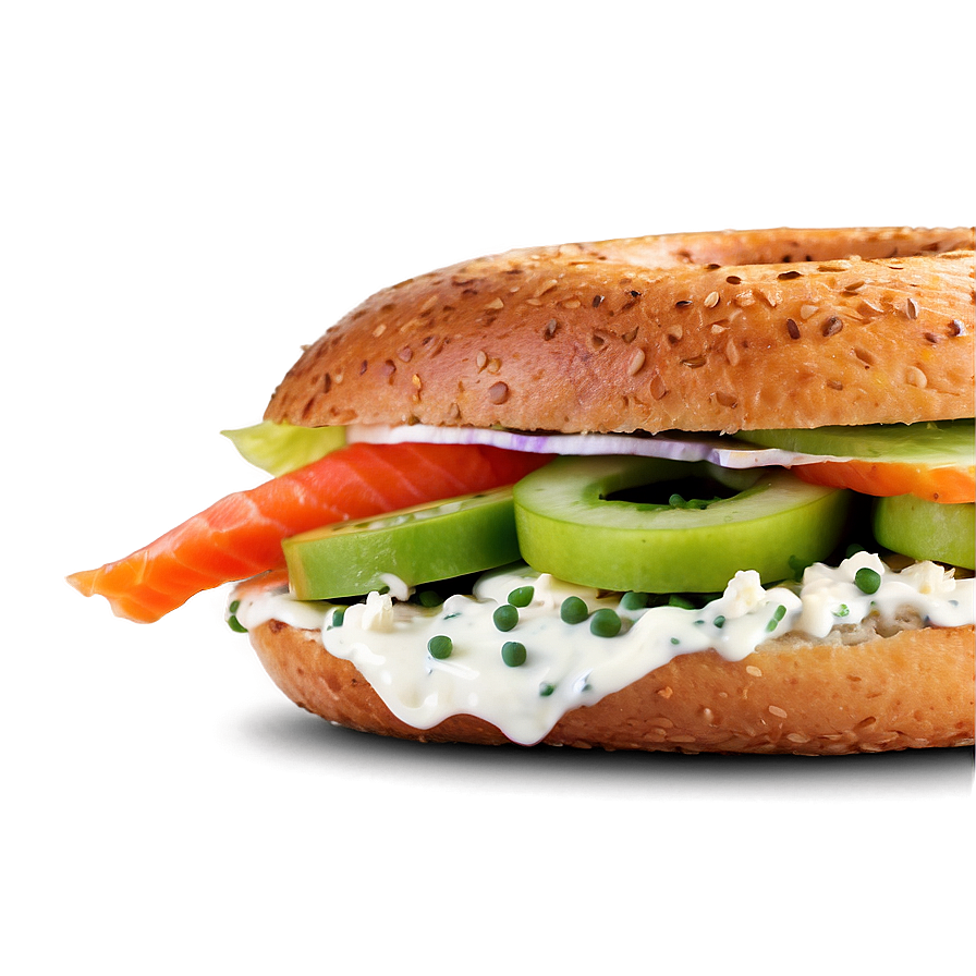 Smoked Salmon Bagel Png 20 PNG image