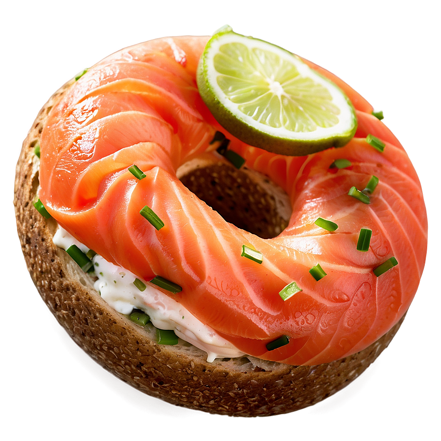 Smoked Salmon Bagel Png Oyh PNG image