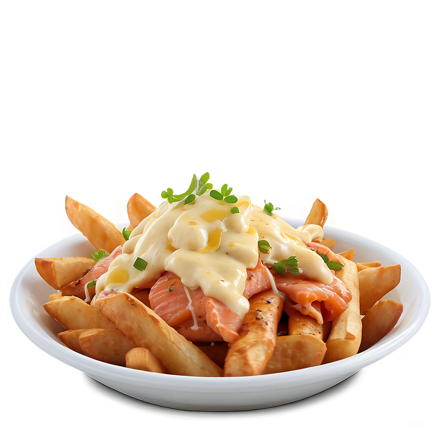 Smoked Salmon Poutine Twist Png 06252024 PNG image