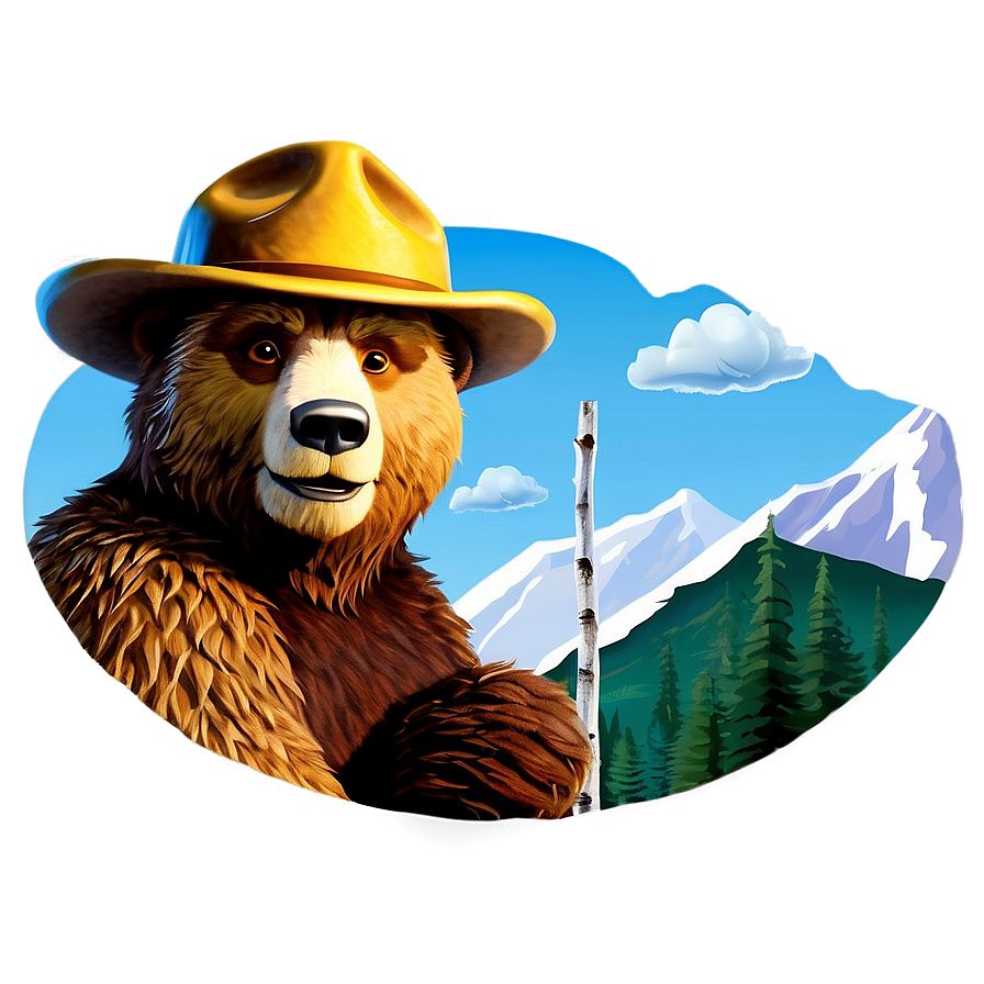 Smokey The Bear Animated Png Oxy27 PNG image