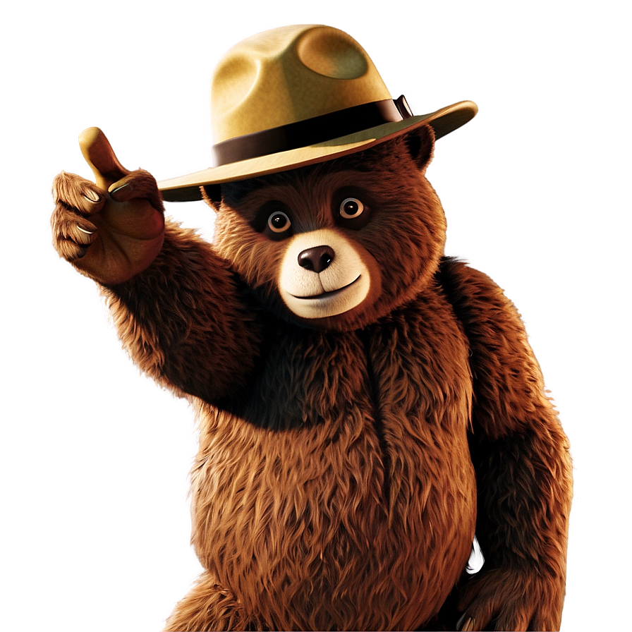 Smokey The Bear Educational Material Png Gfe3 PNG image