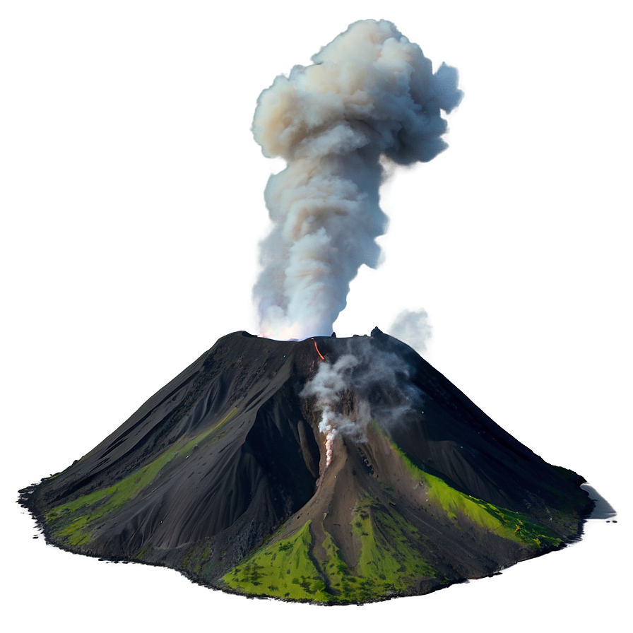 Smokey Volcanic Eruption Png Bxh13 PNG image