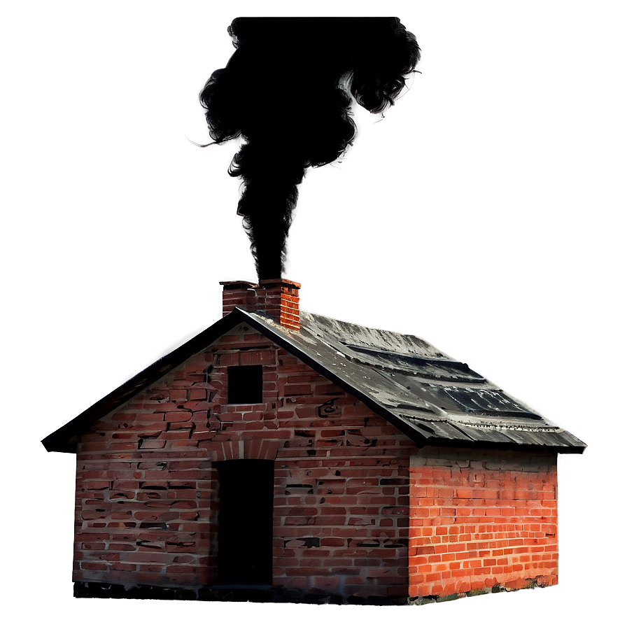 Smoking Chimney House Png Tas PNG image