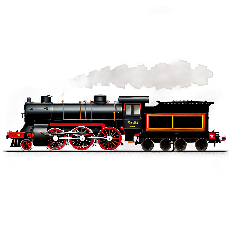 Smoking Vintage Locomotive Png Jmk PNG image