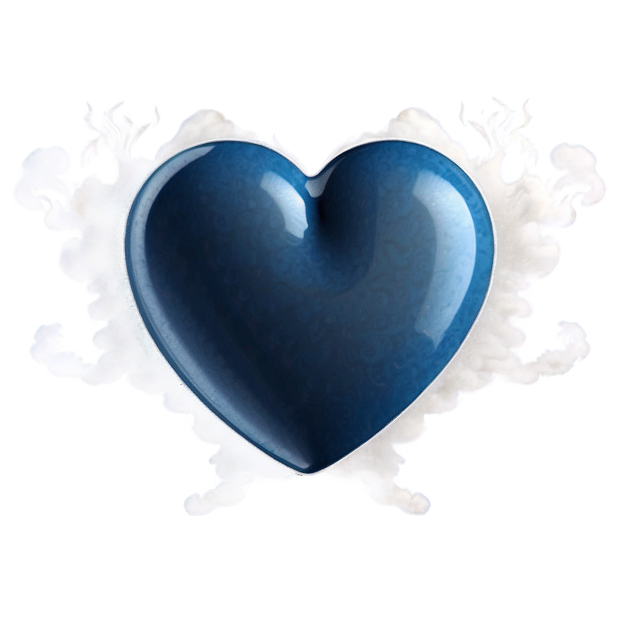 Smoky Blue Heart Emoji Png Xco98 PNG image