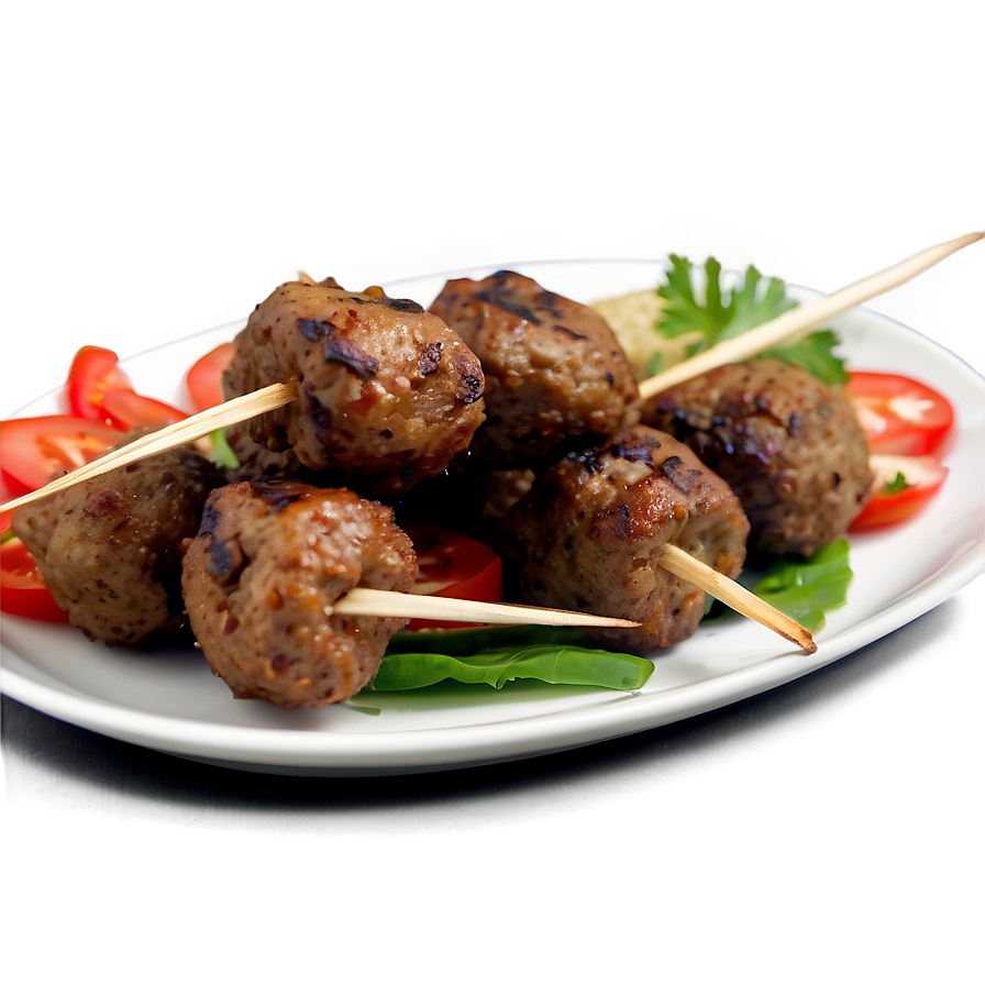 Smoky Meatball Kebabs Png Ocr11 PNG image