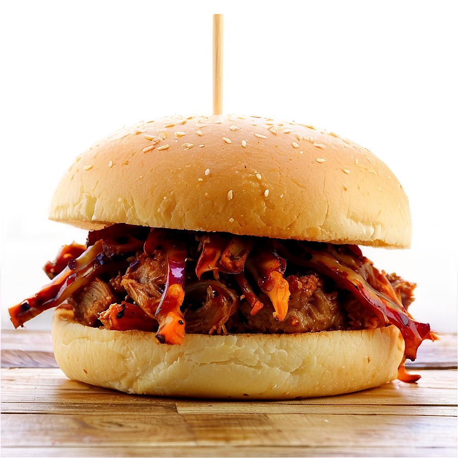 Smoky Pulled Pork Burger Png Eyb PNG image