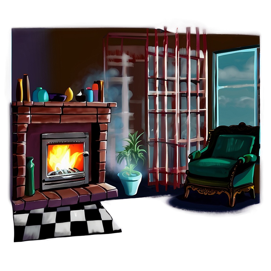 Smoky Room Atmosphere Png 05232024 PNG image