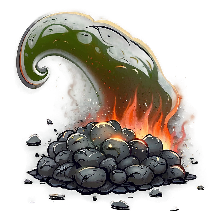 Smoldering Ashes Cartoon Png Dcb22 PNG image