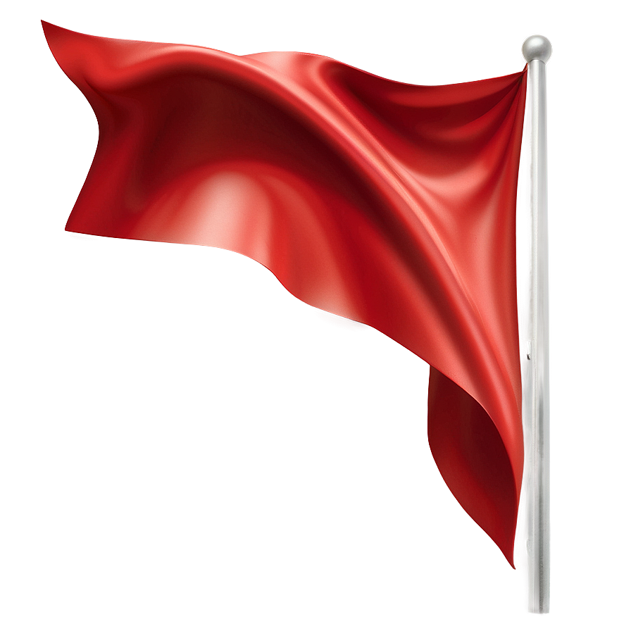 Smooth Red Flag Outline Png 05252024 PNG image