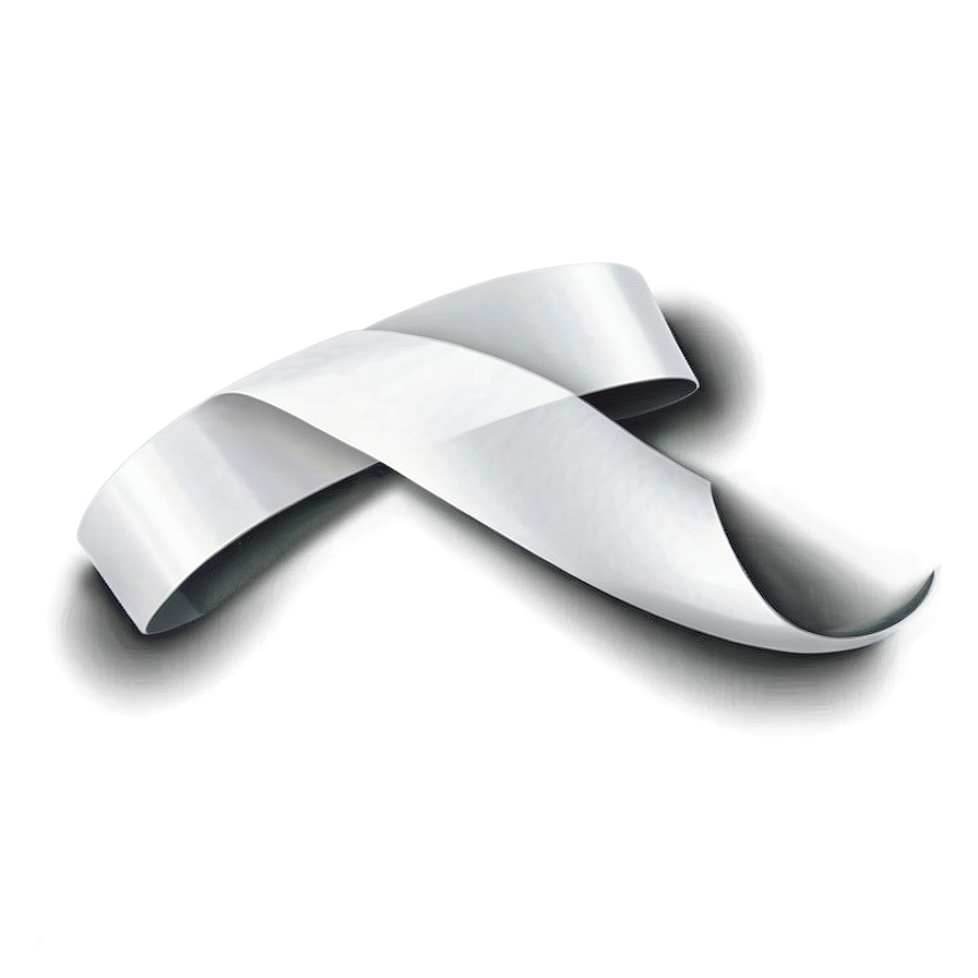 Smooth White Ribbon Curve Png App34 PNG image