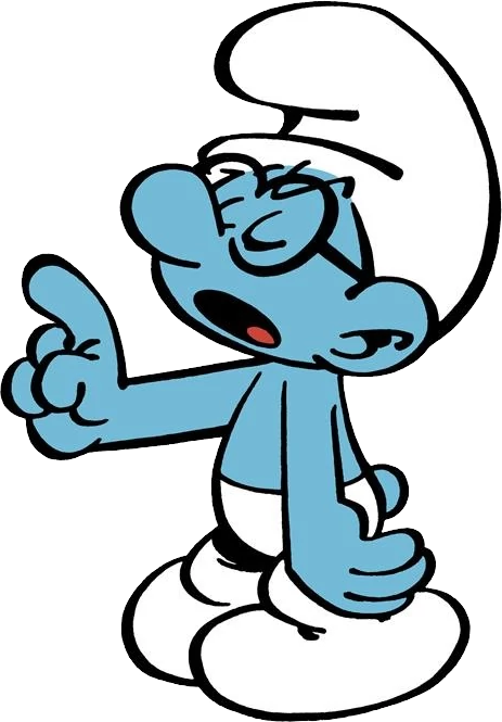 Smurf Character Thumbs Up PNG image