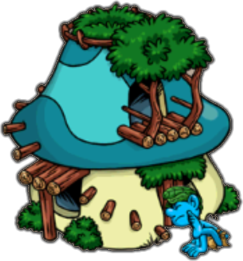 Smurf Housein Village PNG image