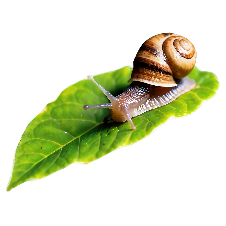Snail On Leaf Png 05232024 PNG image