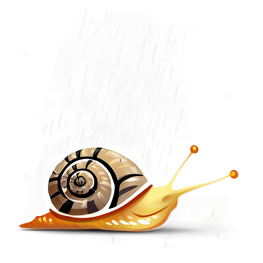 Snail Under Rain Png Mop PNG image