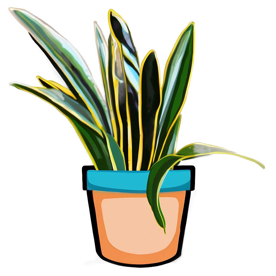 Snake Plant In Pot Png 41 PNG image