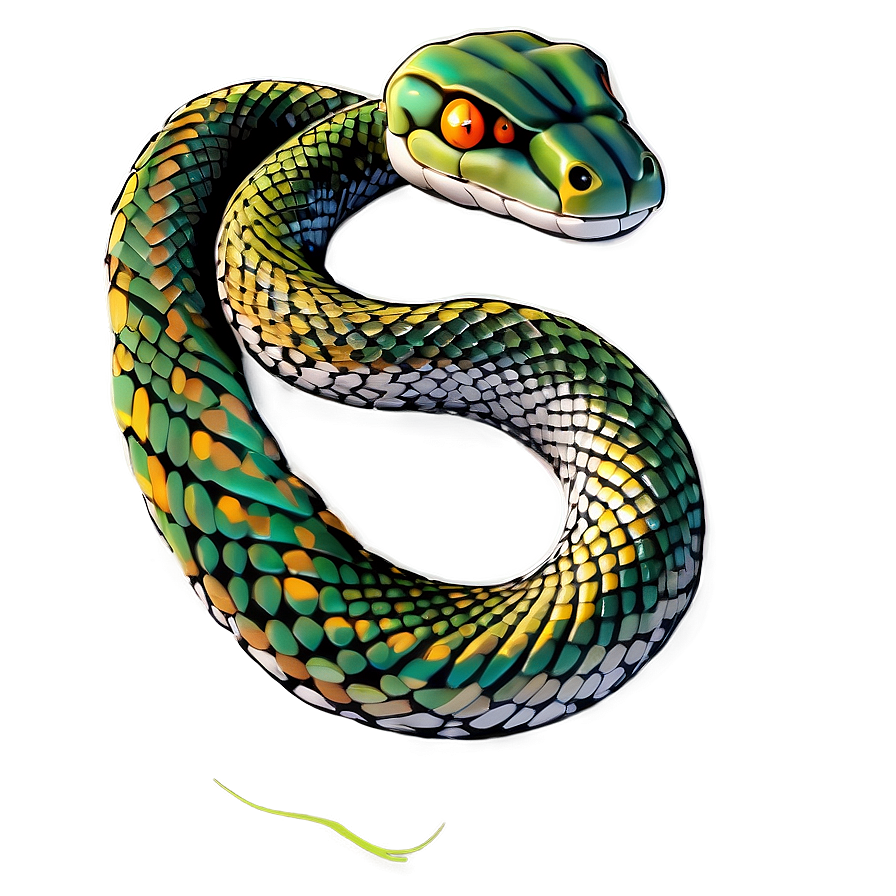 Snake Tattoo In Color Png 06262024 PNG image