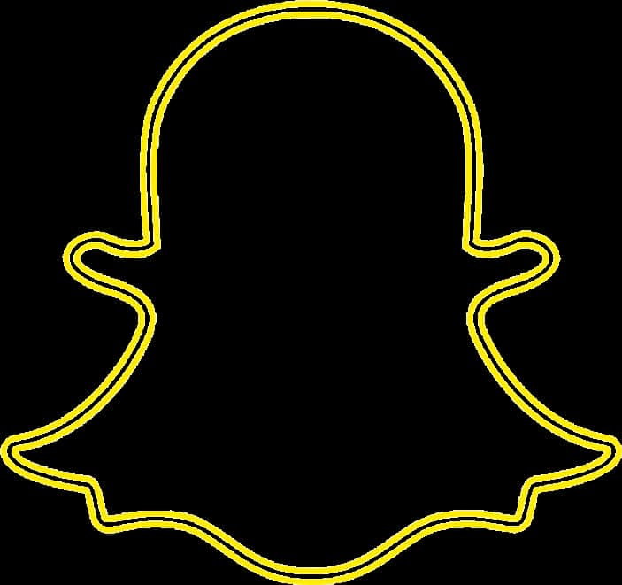 Snapchat_ Ghost_ Outline_ Logo PNG image