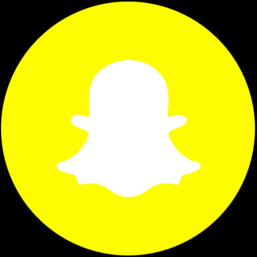 Snapchat Logo Yellow Background PNG image