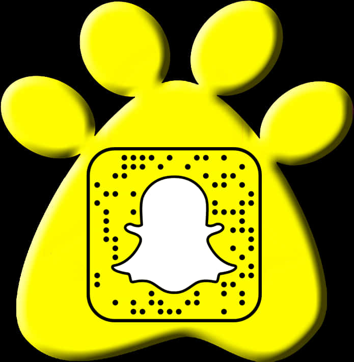 Snapchat Logowith Q R Code PNG image