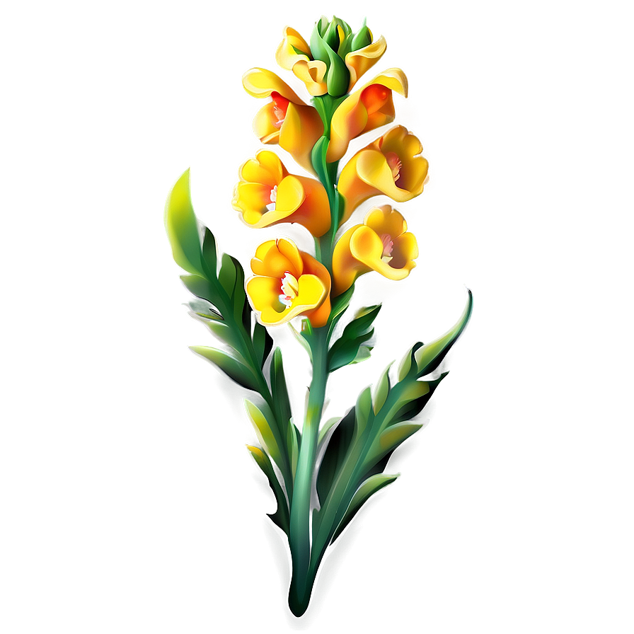 Snapdragon Flower Drawing Png 05252024 PNG image