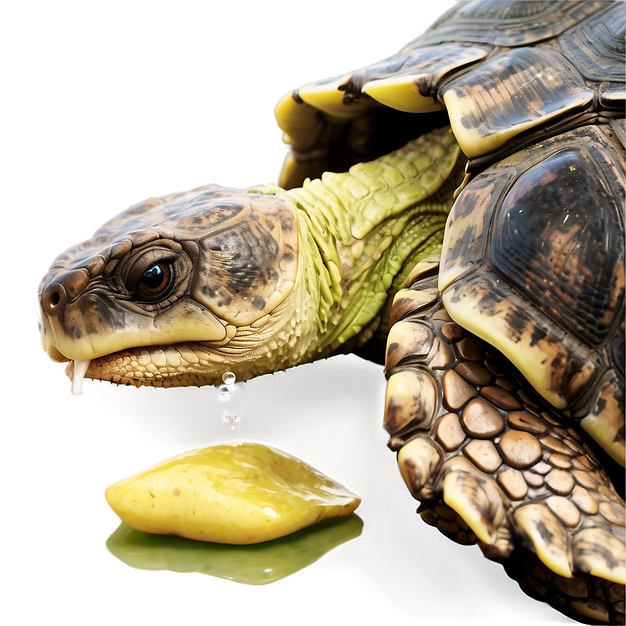 Snapping Turtle Feeding Scene Png 06252024 PNG image