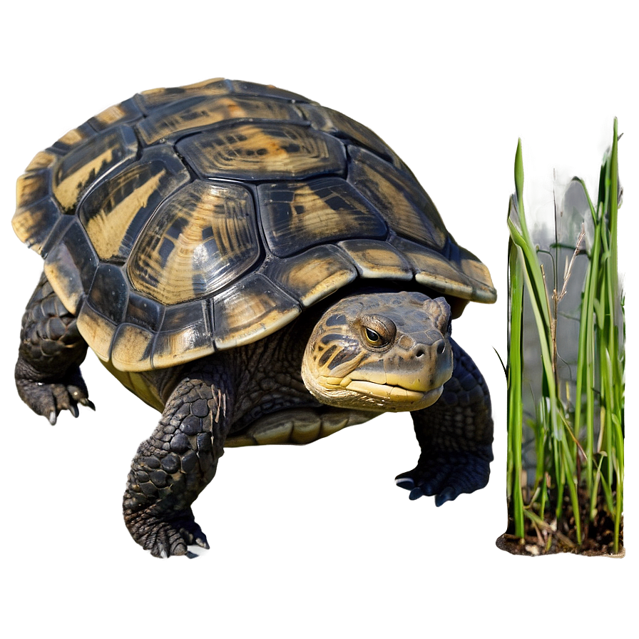 Snapping Turtle In Grass Png Kdg PNG image