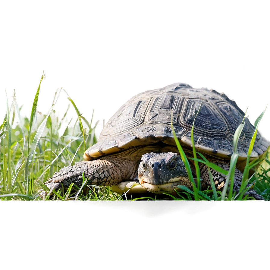 Snapping Turtle In Wild Grass Png 06252024 PNG image