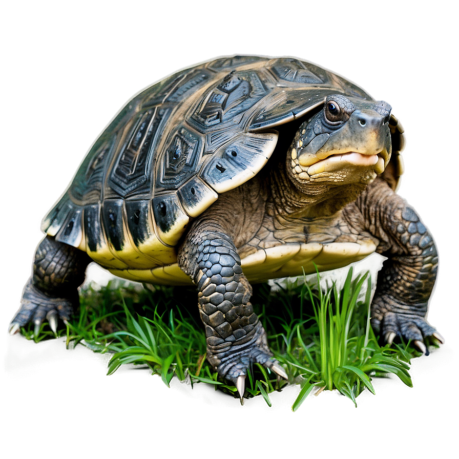 Snapping Turtle In Wild Grass Png Iyq88 PNG image