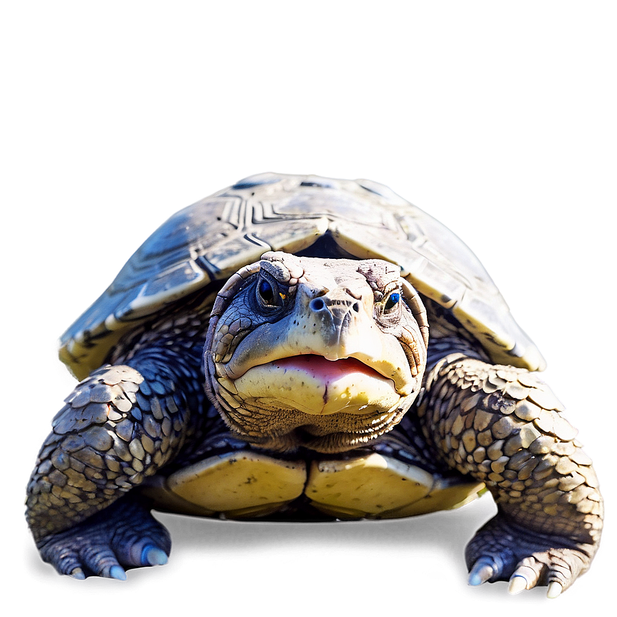 Snapping Turtle On Sandy Shore Png Wxu PNG image