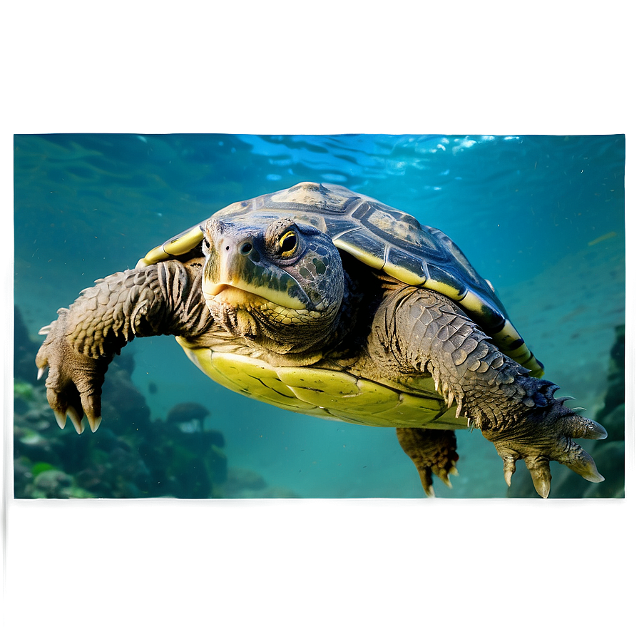 Snapping Turtle Swimming Underwater Png 06252024 PNG image