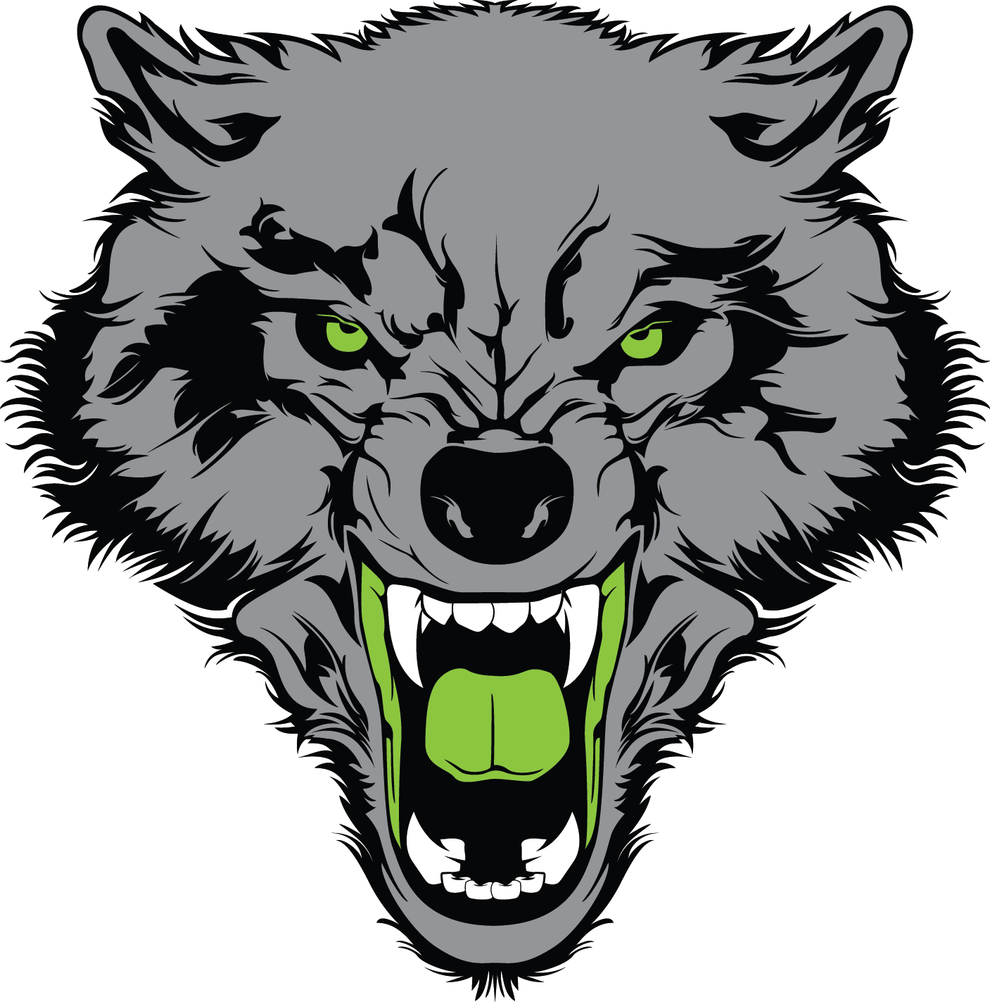 Snarling Werewolf Vector Art PNG image