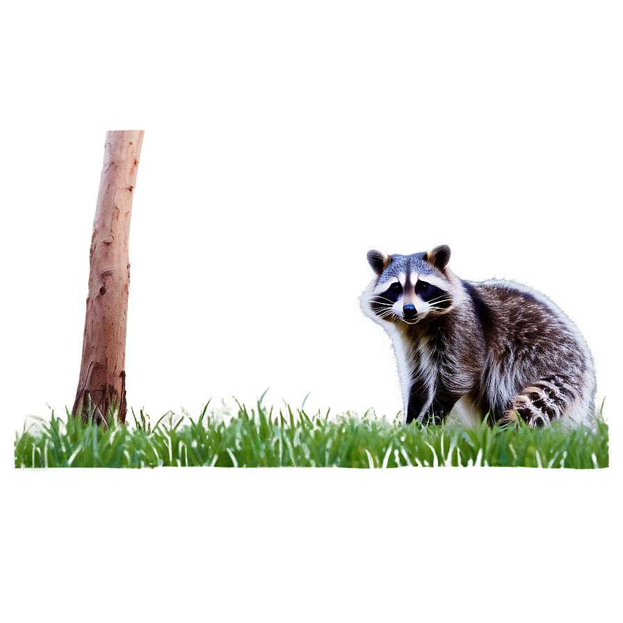 Sneaky Raccoon Scene Png 05232024 PNG image