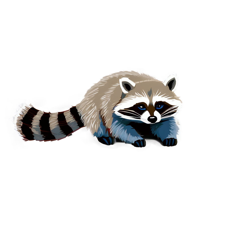 Sneaky Raccoon Scene Png Alv31 PNG image