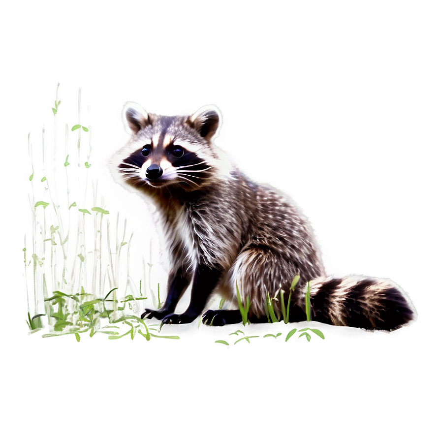 Sneaky Raccoon Scene Png Skn73 PNG image