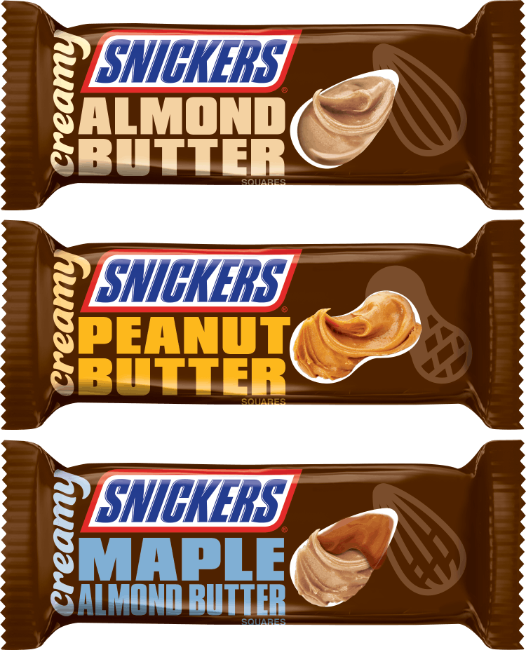 Snickers Creamy Butter Varieties PNG image