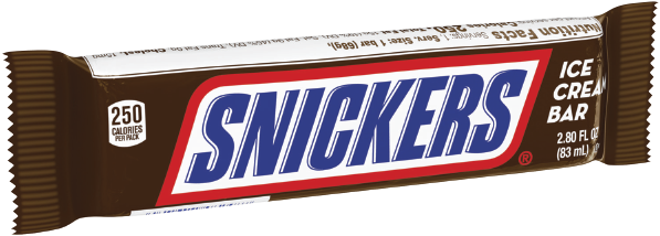 Snickers Ice Cream Bar Packaging PNG image
