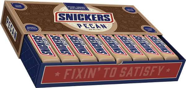 Snickers Pecan Limited Edition Box PNG image