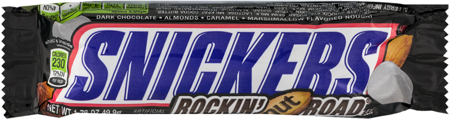 Snickers Rockin Nut Road Bar PNG image