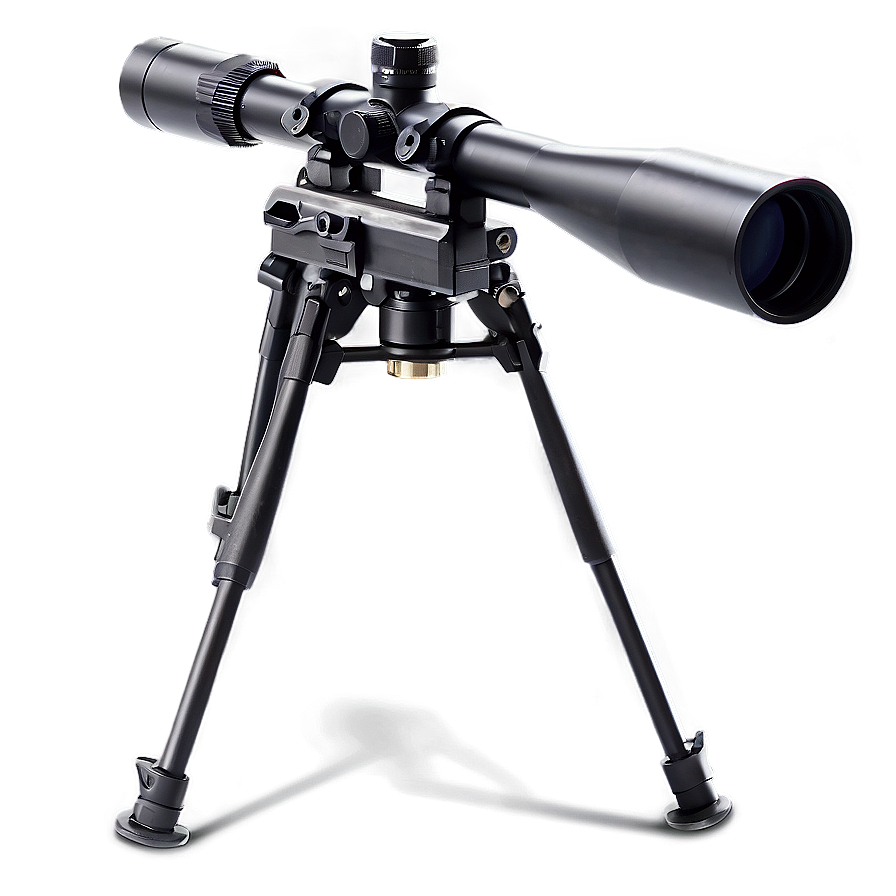 Sniper Rifle Bipod Stand Png Gul PNG image