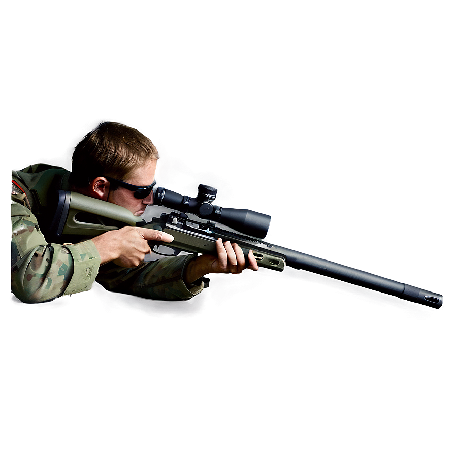 Sniper Rifle Shooting Position Png 06262024 PNG image