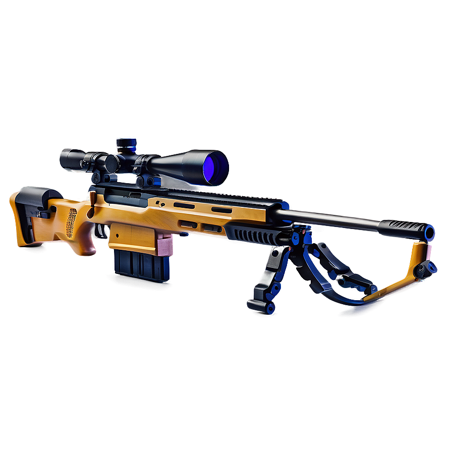 Sniper Rifle With Bipod Png Xiq49 PNG image