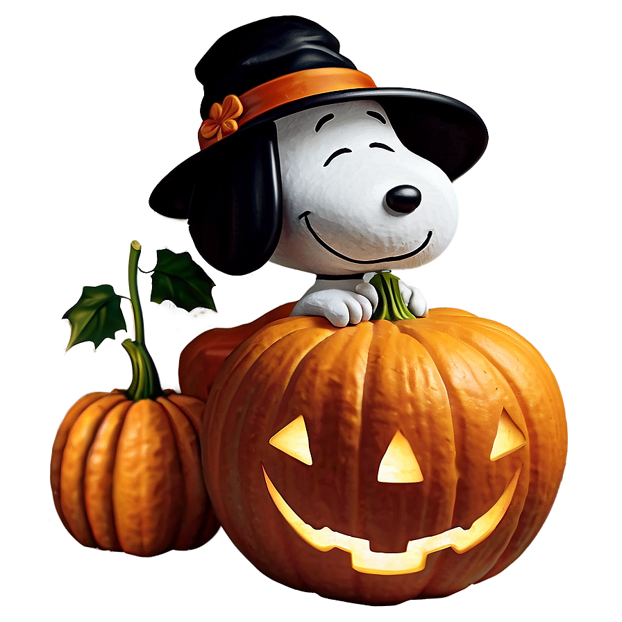 Snoopy And Pumpkin Halloween Png Aqc81 PNG image