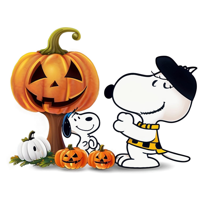 Snoopy Halloween Celebration Png Fpd6 PNG image